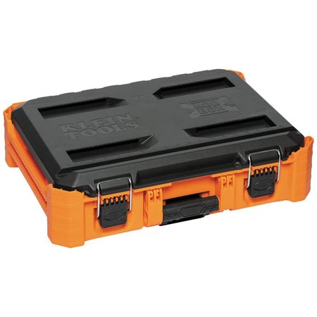 Klein Tools MODbox Tool Box, Impact-Resistant Polymers, Orange, 22 in W x 16 in D x 6-1/2 in H 54804MB